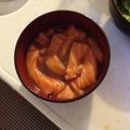 ももちゃん妹's cooksnap of when they made 元魚屋が教える！寒鰤の漬け丼.