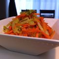 Faiza's cooksnap of when they made にんじんとセロリの塩麹バターきんぴら.