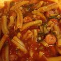 asianinaz's cooksnap of when they made ソーセージとトマトのピリ辛ペンネ.