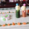 Megmonica's cooksnap of when they made 雛祭りに♪簡単可愛いお雛様＆お内裏様♡.