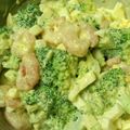 ミルクプリンちゃん's cooksnap of when they made 海老、ブロッコリー、人参、玉葱の卵サラダ.
