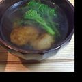 soup0214's cooksnap of when they made 菜の花とレンコン饅頭のお吸い物.