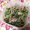 mako1118's cooksnap of when they made ■糖質制限■もやしにらハム卵簡単ごまあえ.
