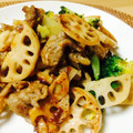 moca45's cooksnap of when they made 牛肉とれんこんの炒めもの@焼き肉のたれ.