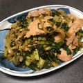 むろむろさま's cooksnap of when they made 豚肉と大根葉のスタミナ炒め.