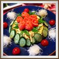 poppys's cooksnap of when they made お誕生日♡お祝いに♡薔薇のちらし寿司♡.