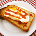 ローズレース's cooksnap of when they made 黄身が垂れない！目玉焼きトースト(卵)！.