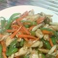 なんだッッ's cooksnap of when they made 簡単ヘルシー★鶏胸肉の彩り青椒肉絲.
