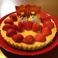 ある〜's cooksnap of when they made しっとりイチゴチョコタルト♪＊.