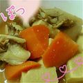 wamdawapw8's cooksnap of when they made 凍り豆腐と大根と人参の甘味噌煮.