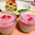 ゎたちゃん's cooksnap of when they made ✿ひな祭り✿3色ミルクプリン✿.