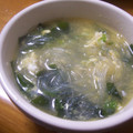 わたママ's cooksnap of when they made ダイエット☆わかめと春雨のかき玉スープ.