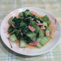 オレンジリング's cooksnap of when they made お弁当に！簡単！青梗菜と焼き豚の炒めもの.
