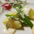 Snow＊Love's cooksnap of when they made 男爵＆スナップエンドウのディルソース♪.