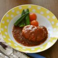 woailiaoli's cooksnap of when they made トマトの煮込みハンバーグ.
