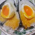 peeske's cooksnap of when they made とろ～っ半熟卵おにぎり▲丸ごと1個ver.