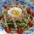 manakao's cooksnap of when they made シャキシャキサラダうどん.