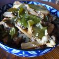 hokiiti's cooksnap of when they made 茎わかめと豚肉の塩炒め.
