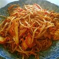 テンてん's cooksnap of when they made キムチ味の卵入り焼きそば☆.