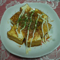 まみんちよ's cooksnap of when they made 厚揚げのお好み焼き風.