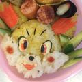 まろまくふら's cooksnap of when they made フォッコの立体おにぎりポケモンキャラ弁当.