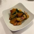 笑顔ちゃんの娘's cooksnap of when they made かぼちゃとベーコンの洋風煮物♪バター風味.