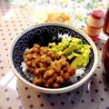 ふなここ's cooksnap of when they made 鮮やか緑色のアボカド＆納豆で元気に朝ご飯.