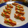 olive_nda's cooksnap of when they made 華やかおつまみ♪簡単大根と鮭の花びら餅風.