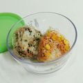 ぺこなな's cooksnap of when they made スパイスが決め手☆鮭コーンおにぎり.