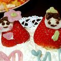 。＊ykmama＊。's cooksnap of when they made いちごでおひなさま❤デコレーションに….