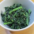 daikanon's cooksnap of when they made 果歩料理＊春菊のごま和え.