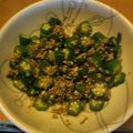 yotms's cooksnap of when they made オクラのごまあえ.