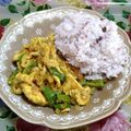 ♡いるか♡'s cooksnap of when they made ピーマンと鶏のカレー：鶏のジャルフレジ.
