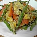 masa.8989's cooksnap of when they made しらすと彩り野菜の卵とじ.