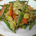 masa.8989's cooksnap of when they made しらすと彩り野菜の卵とじ.