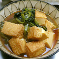 こちたな's cooksnap of when they made 定番　５分で小松菜厚揚げ煮☆.