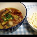 かなちゃー's cooksnap of when they made 茄子と鶏皮の甘辛つけうどん。.