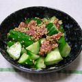 komomoもも's cooksnap of when they made ☆胡瓜の梅肉胡麻和え☆.