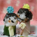 ひろみつばち's cooksnap of when they made 雛祭りに♪簡単可愛いお雛様＆お内裏様♡.