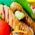 U☆kaoru's cooksnap of when they made ウインナーを山葵と大葉で.