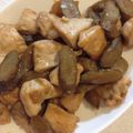 eigh's cooksnap of when they made 鶏肉とごぼうの甘辛炒め.