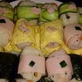 くちびるこ's cooksnap of when they made ひな祭り＊プチロールケーキ風寿司.
