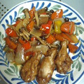 しょこたんママ's cooksnap of when they made 鶏肉と野菜の黒酢炒め.
