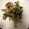 ayuness's cooksnap of when they made セロリの葉で洋風炒め.