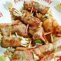 イエロータント's cooksnap of when they made えのきだけのベーコン巻き.