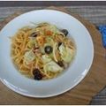 melmarilyn's cooksnap of when they made ツナキャベツとオリーブＷガーリックパスタ.