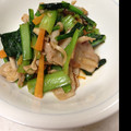 アクアマリン！'s cooksnap of when they made 豚肉と小松菜のオイスターソース炒め.