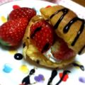 ひーさん★'s cooksnap of when they made いちごとシュークリームの正しい食べ方♪.
