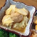 うにょ～ん's cooksnap of when they made 白菜と肉団子のオイスターソース煮.