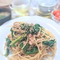 リンリン☆☆☆'s cooksnap of when they made 菜の花とツナのパスタ〜和風醤油バター.